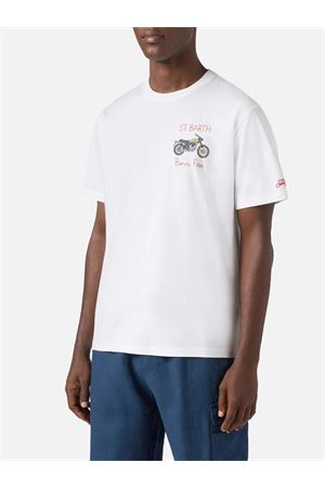 T-Shirt Portofino Man In Cotone Con Stampa Frontale MC2 SAINT BARTH | T-shirt | POT000104519L